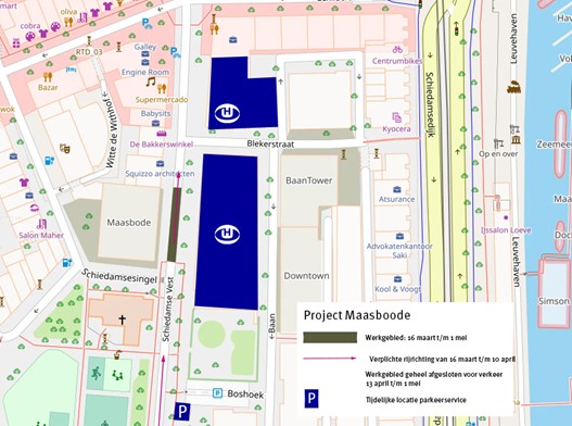 Afsluiting project Maasbode en informatie over parkeerservice 