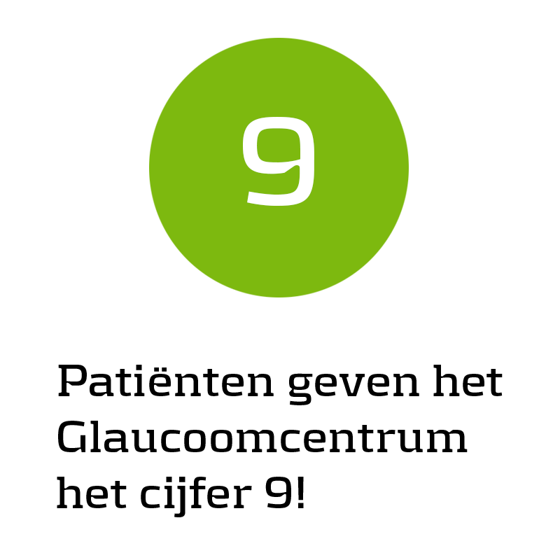 Klanten geven het Glaucoomcentrum het cijfer 9!