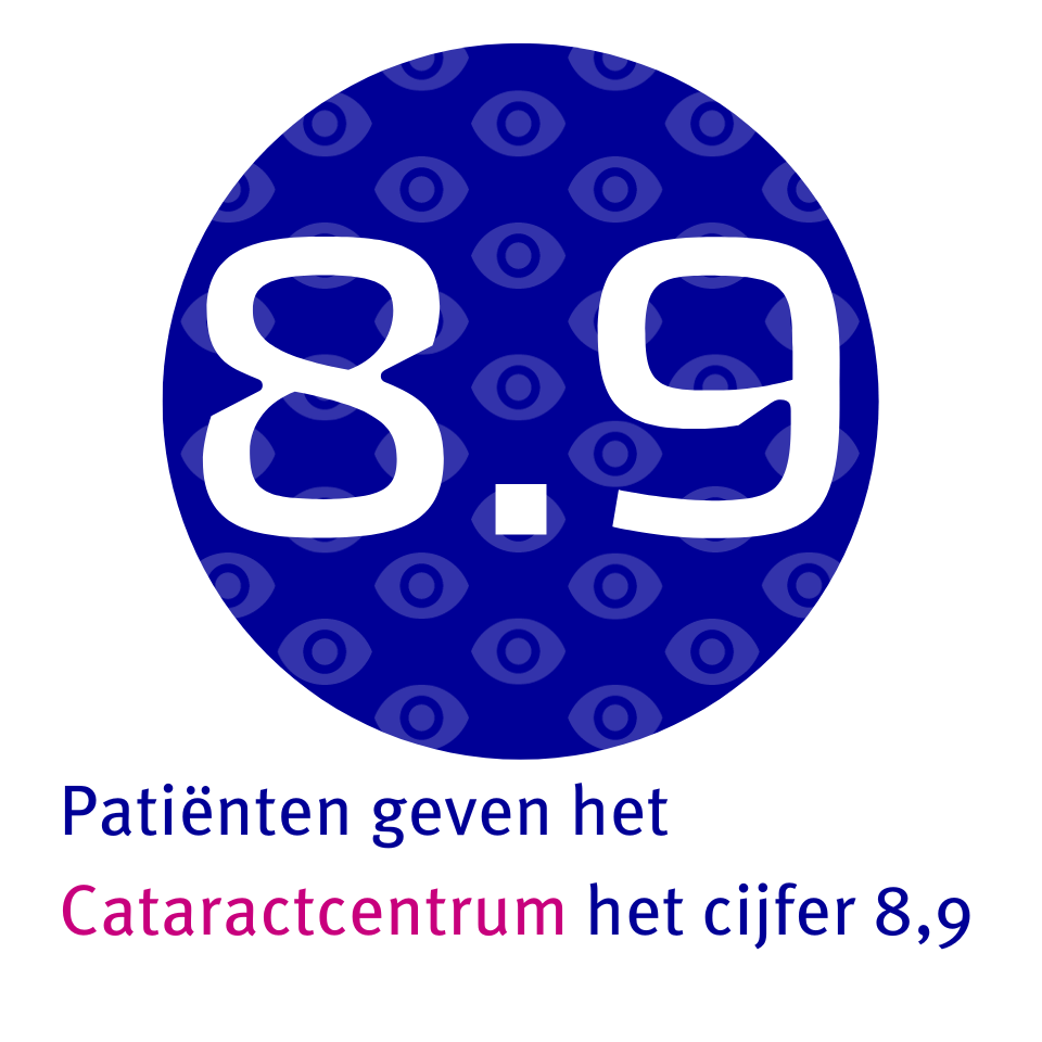 Patiënten geven het cijfer 8.9