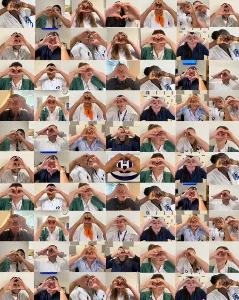 Foto ter decoratie - afbeelding met collega's in beeld #LoveYourEyes