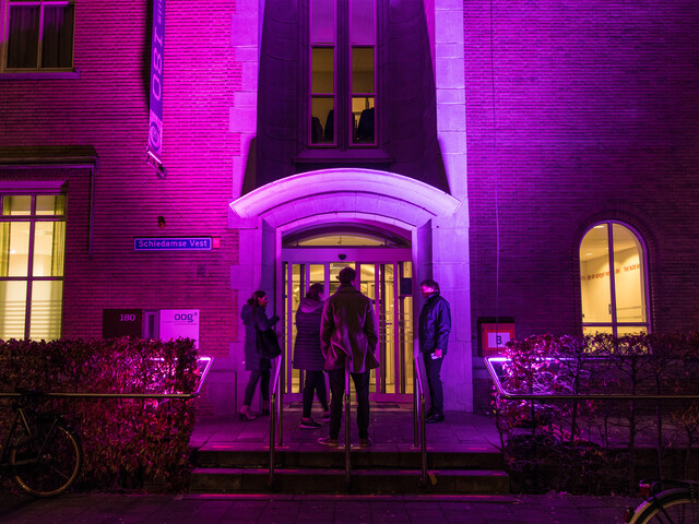 Ingang Het Oogziekenhuis tijdens Museumnacht010 editie 2019