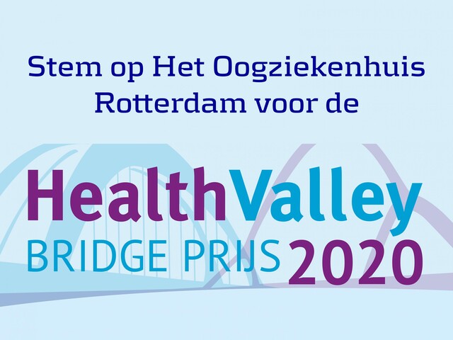Stem op Het Oogziekenhuis voor de Health Valley Bridge Prijs 2020