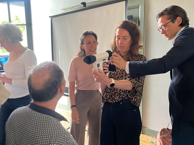 Foto phD AI glaucoomscreening presentatie