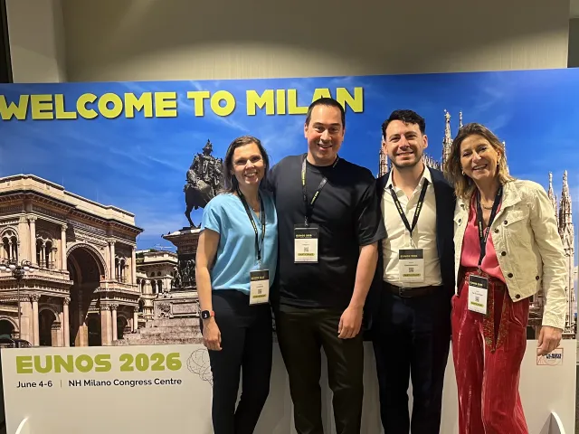 collega's op het EUNOS Congres in Milaan